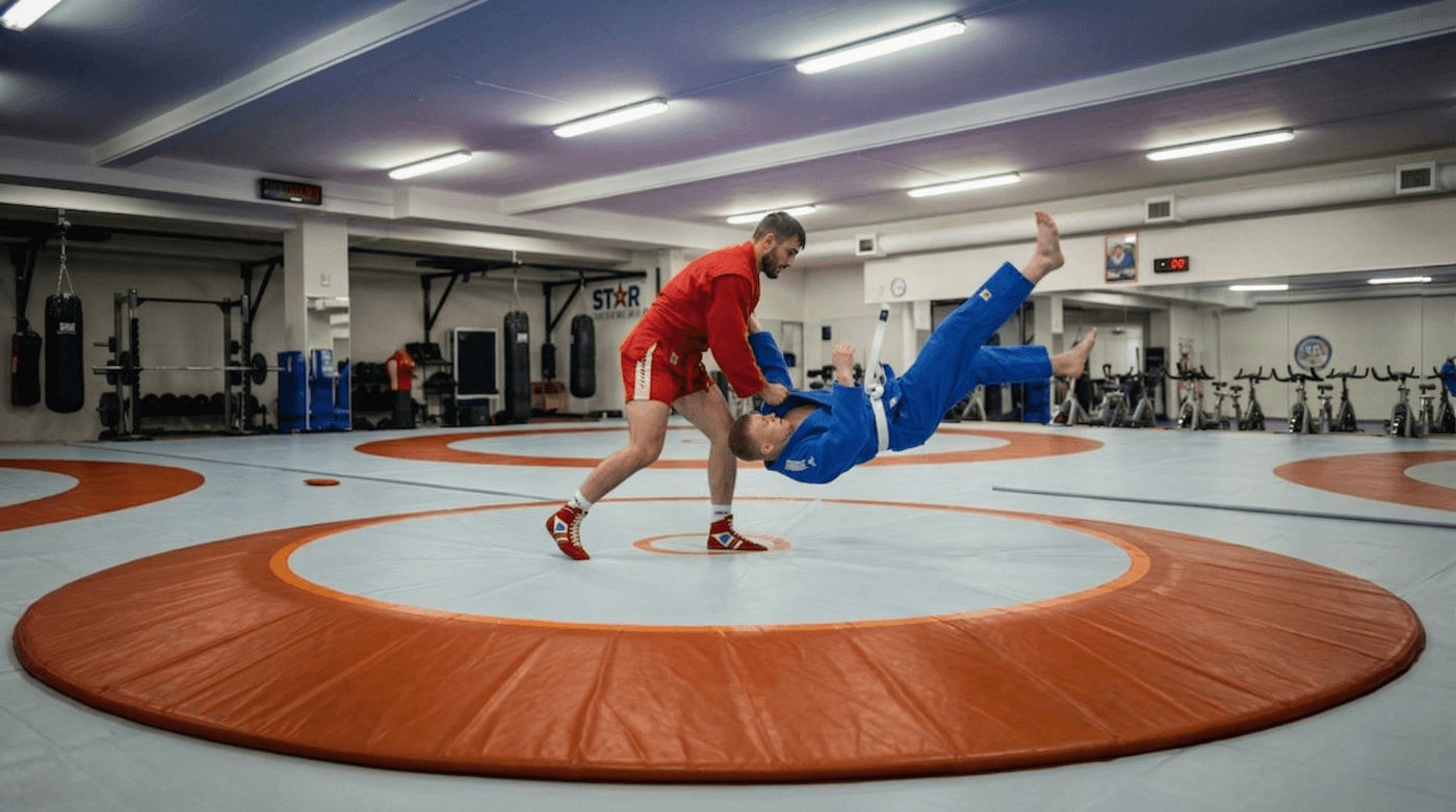 sambo Judo throw in SUJU MMA